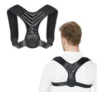 Posture Corrector, Back Brace for Women and Men, Adjustable Back Support, Shoulder Straightener for Improving Hunchback, Providing Pain Relief from Neck, Shoulder, and Upper Back-Black