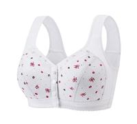 Posture Corrector Bra,Front Fastening Bras Women Comfortable Full Coverage Support Bralettes 2026 Fashion Wireless Cotton Bra for Elderly Everyday Wear Push Up Non Wired Soft Underwear Bralette White