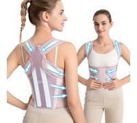 Posture Corrector for Women - 2-in-1 Back Brace with Shoulder Support, Adjustable Full Back Straightener for Upper & Lower Back Pain Relief, Hunchback, Scoliosis & Spine Alignment (S Waist 26”- 33”)
