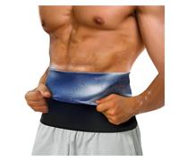 Posture Corrector Men, Waist Trainer Thermo Sweat Belt Girdle Corset Tummy Body Shaper Abdomen Fat Burning Back Support Belt(Blue,S)