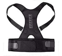 Posture Corrector Posture Clavicle Support Corrector Magnetic Therapy Back Straight Shoulder Brace Strap Belt Correct Adjustable Male Female Support Brace (Color : Black, Size : Large) (Blac Double