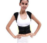 Posture Corrector Posture Correction Adjustable Correct Your Posture at Any Time to Body in A Comfortable and Healthy Condition Easy to Use Back Posture (Color : Black, Size : Medium)