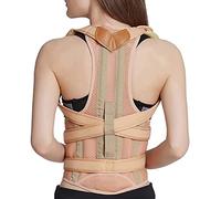 Posture Corrector Posture Correction,Improve Posture Lower Back Pain Adjustable Female Back Double Dragon Spine Protection for Scoliosis Pain Relief Back Posture (Color : Flesh, Size : Medium)