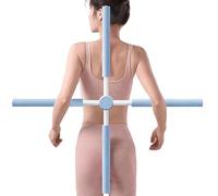 Postures Corrector Yoga Cross Stick - ABS Foam Stainless Steel Adult And Kids Humpback Tool | Corrector | Back And Neck Alignment Yoga Gym Sticks | Office Home Travel Support