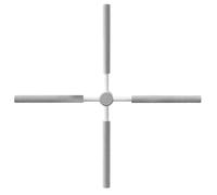 Postures Corrector Yoga Cross Stick - ABS Foam Stainless Steel Adult And Kids Humpback Tool | Corrector | Back And Neck Alignment Yoga Gym Sticks | Office Home Travel Support