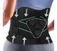 Postuvix Lower Back Support Belt: Adjustable Lumbar Brace for Pain Relief and Posture Correction, Breathable Back Brace for Men and Women, Perfect for Daily Waist Care - L
