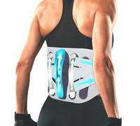 Postuvix Lumbar Support Belt for Men and Women: Lower Back Brace Posture Corrector for Pain Relief, Lightweight Breathable Adjustable Waist Brace for Spine Alignment and Improved Posture - M