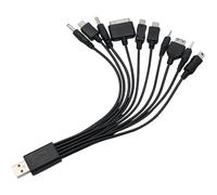 Postuvix Multi Phone Charger Cable: 10 in 1 Universal USB Charging Adapter Cables Kit - Charging Cables For Multiple Devices Compatible With Samsung Lg Huawei Zte And Sony Ericsson Nokia Psp