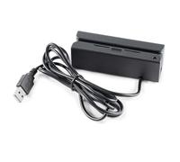 Posunitech Mini Msr100 Swipe Magnetic Credit Card Reader 3 Tracks Hi/Lo Data Collector, USB Msr Stripe Card Reader for Point of Sale (POS), Access Control, ID Verify