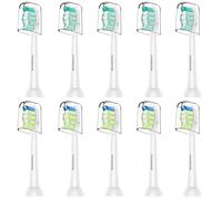 POSWEENR Replacement Toothbrush Heads Compatible with Philips Sonicare - Gentle & Effective Electric Tooth Brush Refill for Plaque Control, 10 Pack