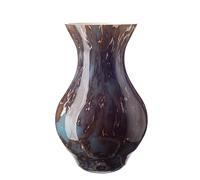 Posy Vase in Brown, Blue & White (Stormy Sky) (H-26cm)