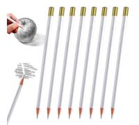 PosyLane Pencil Erasers for Artists 8 Pcs Highlight Eraser Pencil White Professional Wooden Sketch Eraser Pen for Details Charcoal Drawings Revise Erasing