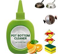 Pot Bottom Stain & Grime Remover, Powerful Burnt Residue Remover, Stainless Steel Burnt Pot Cleaner, Multifunctional Kitchens Pots and Pan Cleaners, for Range Hood, Oven, Pots (1PCS)