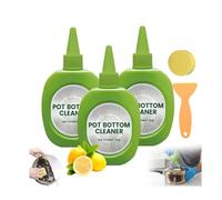 Pot Bottom Stain & Grime Remover, Powerful Pot Bottom Cleaner Gel, Powerful Burnt Residue Remover for Stainless Steel Cookware (3PCS)