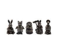 Pot Buddies Beatrix Potter Set of 5 Cane or Stake Toppers Peter Rabbit, Tom Kitten, Mrs Tiggy Winkle, Hunca Munca, Jemima Puddle Duck