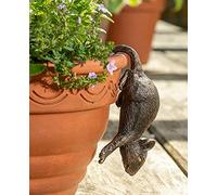 Pot Buddies Handmade Mouse Figure Plant Pot Hanger - Decorative Hanging Garden Ornament - Flower Planter Figurine