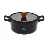 Pot Ceramic Coating Lid 24cm / 28cm Electric Gas Induction 4.5L / 4.2L Aluminium
