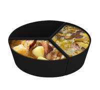 Pot Divider - Reusable Silicone Insert | Leak-proof Slow Cooker Separator | Dishwasher Safe Cooking Accessories Prepares Three Dishes At The Same Time, Efficient Kitchen Use | Modern Kitchen Use
