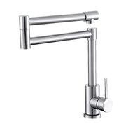 Pot Filler Faucet, Deck Mount Kitchen Sink Faucet,Joint Swing Arm Folding Faucet,Stainless Steel Kitchen Mixer Tap
