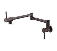 Pot Filler Faucet Wall Mounted Dual Handle Brass Tap for Easy Cooking & Sink Use, Contemporary Design for Modern Kitchens