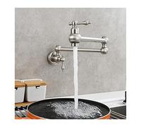 Pot Filler, in-wall Single Cold Water Faucet Kitchen Stove Can Be Stretched and Lengthened Mop Pool Washbasin Antique,Leak Free(Brushed Gold)