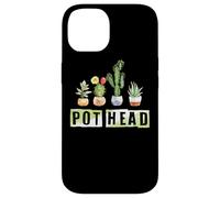 Pot Head Funny Cactus Succulent Plant Gardening Case for iPhone 14