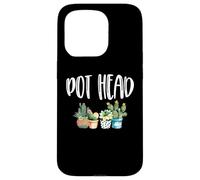 Pot Head Funny Cactus Succulent Plant Gardening Case for iPhone 15 Pro