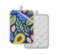 Pot Holder For Kitchen Style Avocado Dark Blue Potholders With Pocket Oven Pad 2 Pack