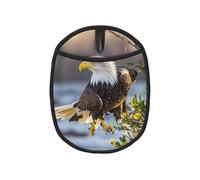 Pot Holders Set of 1 PC Kitchen Heat Resistant Potholders American Bald Eagle Pot Holders Silicone Aunty-hot Pad Cotton Lining Oven Hot Pads for Cooking Baking BBQ Microwave Kitchen
