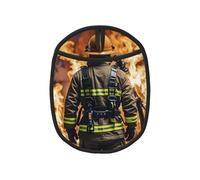 Pot Holders Set of 1 PC Kitchen Heat Resistant Potholders Firefighter Fireman Flame Pot Holders Silicone Aunty-hot Pad Cotton Lining Oven Hot Pads for Cooking Baking BBQ Microwave Kitchen