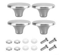 Pot Lid Handle Knob, Stainless Steel Saucepan Lid Top Bead Sanded Enameled Pot Knob, 4 Pieces Replacement Pan Lid Handle
