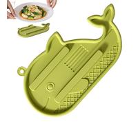 Pot Lid Holder Mat - Heat Resistant Silicone | Non Slip Kitchen Pad - Flexible, Protective Countertop Organizer Cooking Utensils Pans Tabletop