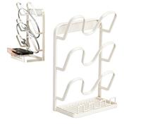Pot Lid Holder - Multifunctional 3 Layer Metal Rustproof Pot Lid Holder Holder for Kitchen Counter | for Apartment, Dorm, RV, Home, Restaurant