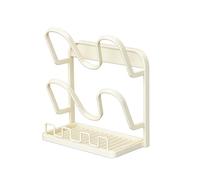 Pot Lid Holder - Space-saving, Non-Slip Storage, Kitchen Cabinet Organiser, Durable Pan Lid Stand with Sturdy Base Design, Ideal for Spoon, Fork, Spatula, Soup Ladle, Towel