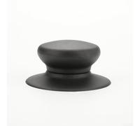 Pot Lid Knob, 4pcs Black Replacement Handle Handgrip, Stainless Steel Heat-Resistant Bakelite Glass Lid, Matte Bead Cover Button Cookware Holder