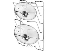 Pot Lid Organiser, Heavy-duty Wall Storage Holder Stable And Reliable, Vertical Pot Lid Holder 43.4x 27.8 X9.7 Cm
