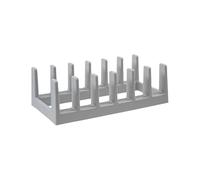 Pot Lid Organizer, 6 Slot Vertical Metal Frame Anti Slip Storage Rack for Compact Cabinet Efficiency, Easy Access Space Optimization with Stable Hold Function, Kitchen Pantry Use, 11.02x5.91x3.62 inc