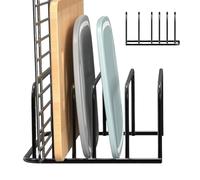 Pot Lid Organizer, Pot Lid Holder - 5 Slots Space-Saving Non-Slip Storage Rack | Panel Holder for Discovering, Kitchen Accessories from the Organizer in Jars P