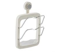 Pot Lid Organizer Rack Wall Mount Pot Lid Holder for Cabinet Door/Wall Kitchen Pot Lid Holder with Suction Cup Wall Mounted Cutting Board Holder Pan Cover Organizer Rack (Suction cups)