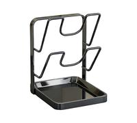 Pot Lid Organizer, Space-Saving Rust Proof, Pot Lid Rack with Sturdy Design, Kitchen Organizer with Practical Function, Cooking Accessory, Countertop Pantry Cupboard Apartment Dormitory