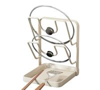 Pot Lid , Space-Saving, Rustproof Pot Lid - For Worktop, Pantry, Pot Lid Holder, Supports Flexible Space Adjustment and Complements the Modern KiCupboard A