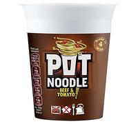 Pot Noodle Beef & Tomato Flavour - 90g - Pack of 2 (90g x 2)