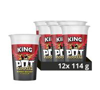Pot Noodle Bombay Bad Boy King Pot Vegetarian quick to make noodles 12x 114 g