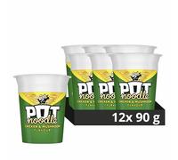 Pot Noodle Chicken & Mushroom instant vegetarian snack quick to make noodles 12x 90 g