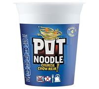 Pot Noodle Chinese Chow Mein Flavour - 90g - Pack of 4 (90g x 4) by Pot