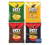 Pot Noodle Instant Noodle Variety Pack - Chicken, Curry, Beef, and Bombay