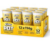 Pot Noodle King Instant Noodle Cup 12 x 114g - Fast & Convenient Meal (Original Curry)