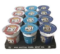 Pot Noodles Exotic Selection Pack 3 Varieties 4 of each Flavour. 12 Great, Quick Snacks for On The Go meals.