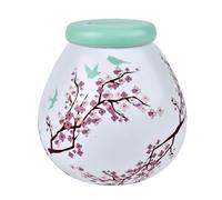 Pot of Dreams Hand Painted Blossom Flower Save And Smash Handcrafted Ceramic Money Box Piggy Bank | Perfect Decorative Gift and Saving for Self Care & family Vaction