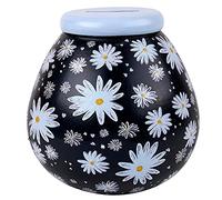 Pot of Dreams Hand Painted Daisy Flower Kids Save And Smash Handcrafted Ceramic Money Box | Eco Freindly & Recyclable Piggy Bank | Decorative Gift and Save for Birthdays & holiday | One Size